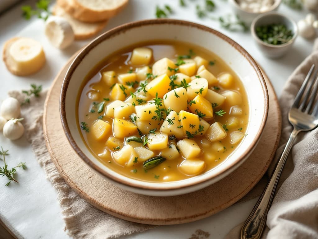 Samtige Lauch-Kartoffelsuppe mit Sauerampfer